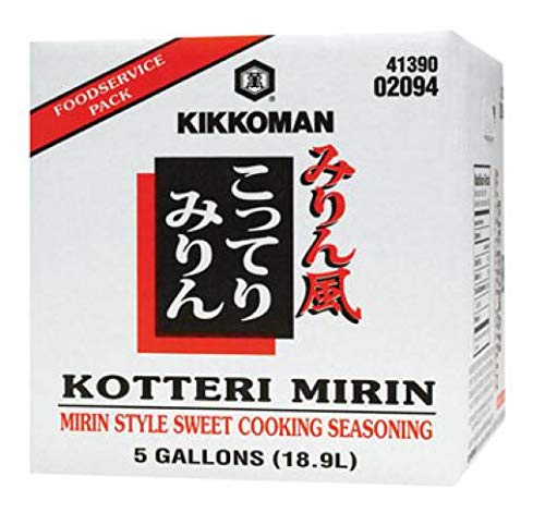 Kikkoman Kotteri Mirin Sweet Cooking Seasoning - 640 oz (18.9L) - Authentic Japanese Rice Wine for Teriyaki, Sushi & Asian Cuisine | Perfect for Marinades, Glazes & Stir-Fry Dishes