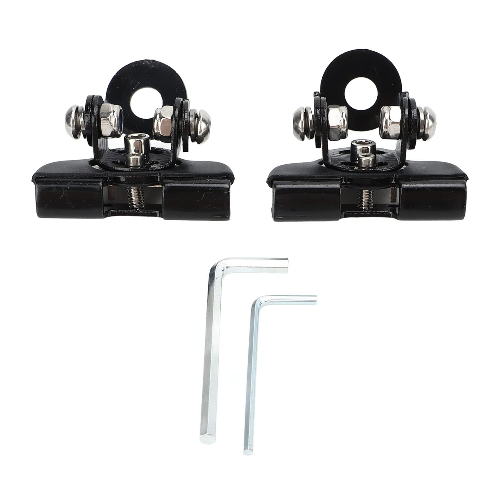 Qiilu Universal 2-Piece Adjustable LED Light Bar Mounting Bracket Kit - Heavy Duty Hood/Pillar Clamp for Off-Road Trucks, UTVs, SUVs & Sedans | Perfect for Night Driving, Work Lighting & Outdoor Adventures