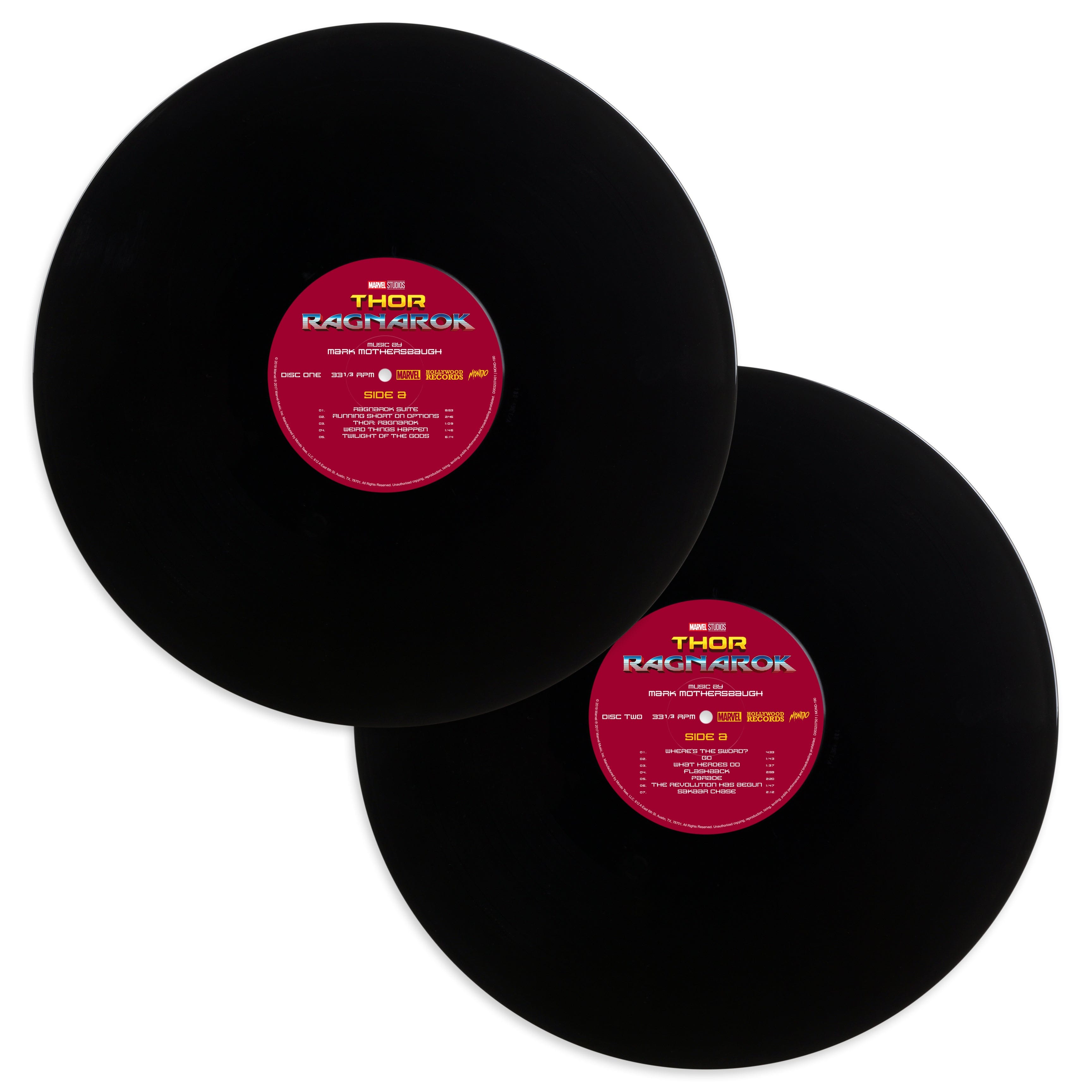 Marvel's Thor: Ragnarok Original Motion Picture Soundtrack 2XLP Vinyl Record - Epic Superhero Movie Music for Home Theater & Marvel Fan Collections
