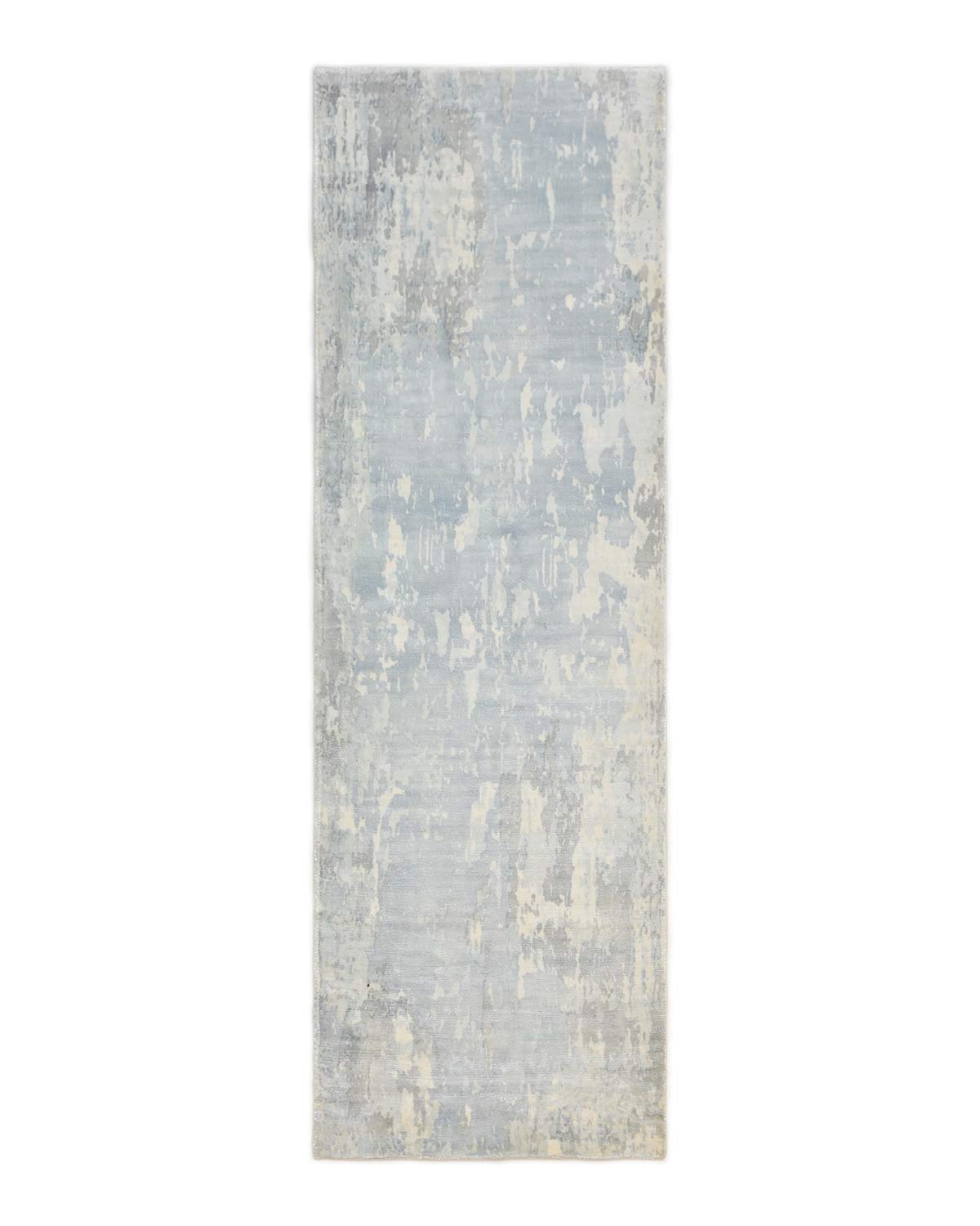 Handmade Solo Rugs Denali Contemporary Runner Area Rug - 3x8 Feet Slate Gray - Perfect for Hallways, Entryways & Modern Living Rooms