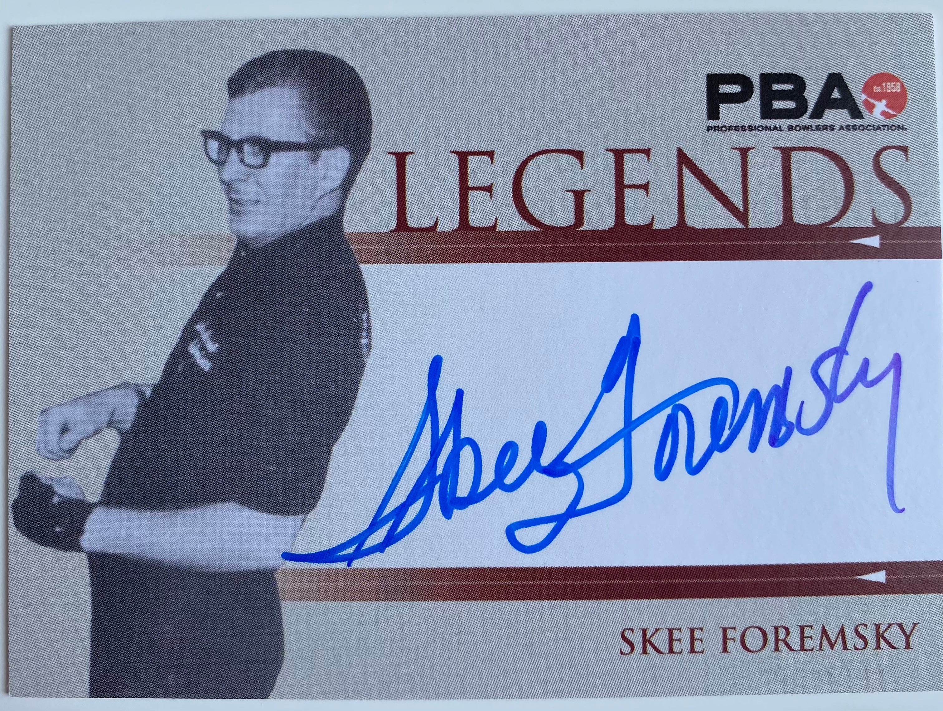 2008 Rittenhouse PBA Legends Autograph Bowling Card - Skee Foremsky - Collectible Sports Memorabilia for Bowling Fans & Card Collectors - Perfect for Display, Gifts, and Tournaments