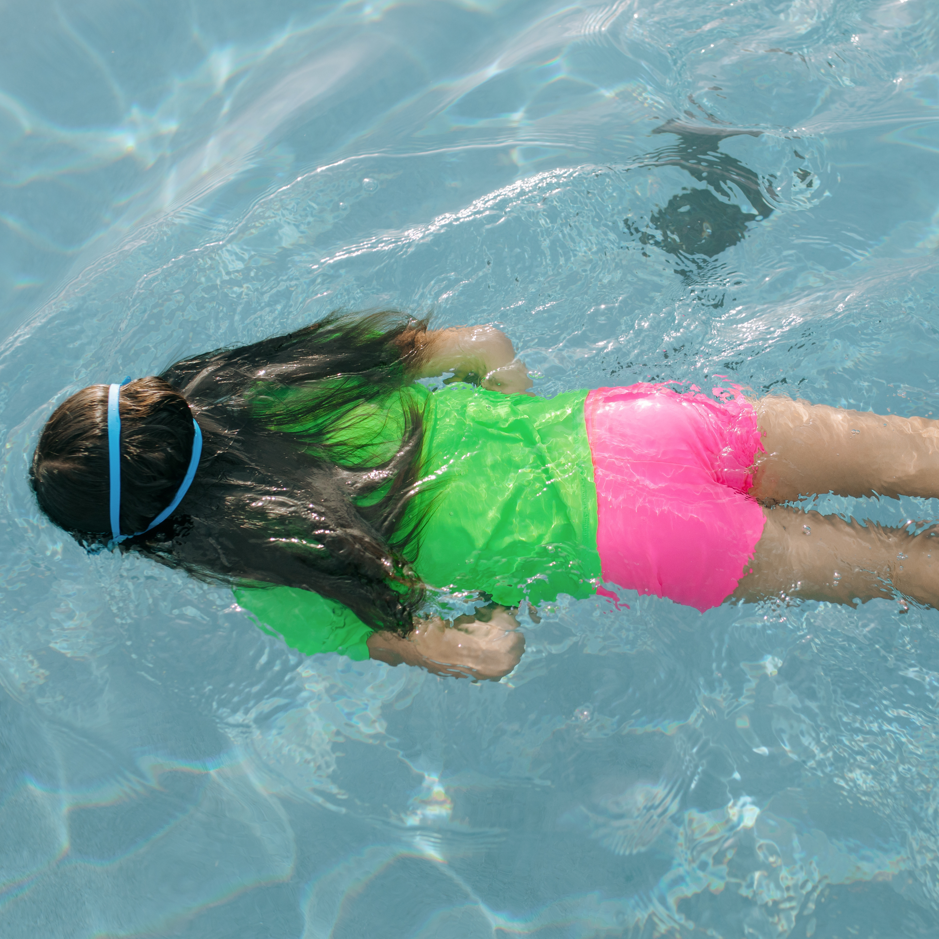 Kids Euro Swim Shorts - Neon Pink | Quick-Dry Swimwear for Boys & Girls | Perfect for Pool, Beach & Water Play