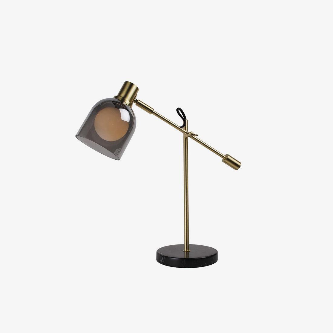 Modern Nyos Table Lamp - Stylish LED Bedside Lamp for Bedroom, Living Room & Office - Adjustable Brightness & Warm White Light - Perfect for Reading, Working & Relaxing