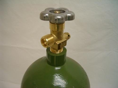 40 cu/ft Empty Oxygen Welding Gas Cylinder Tank CGA 540 - High Flow Industrial & Medical Use for Torches, Cutting, and Emergency Oxygen Supply