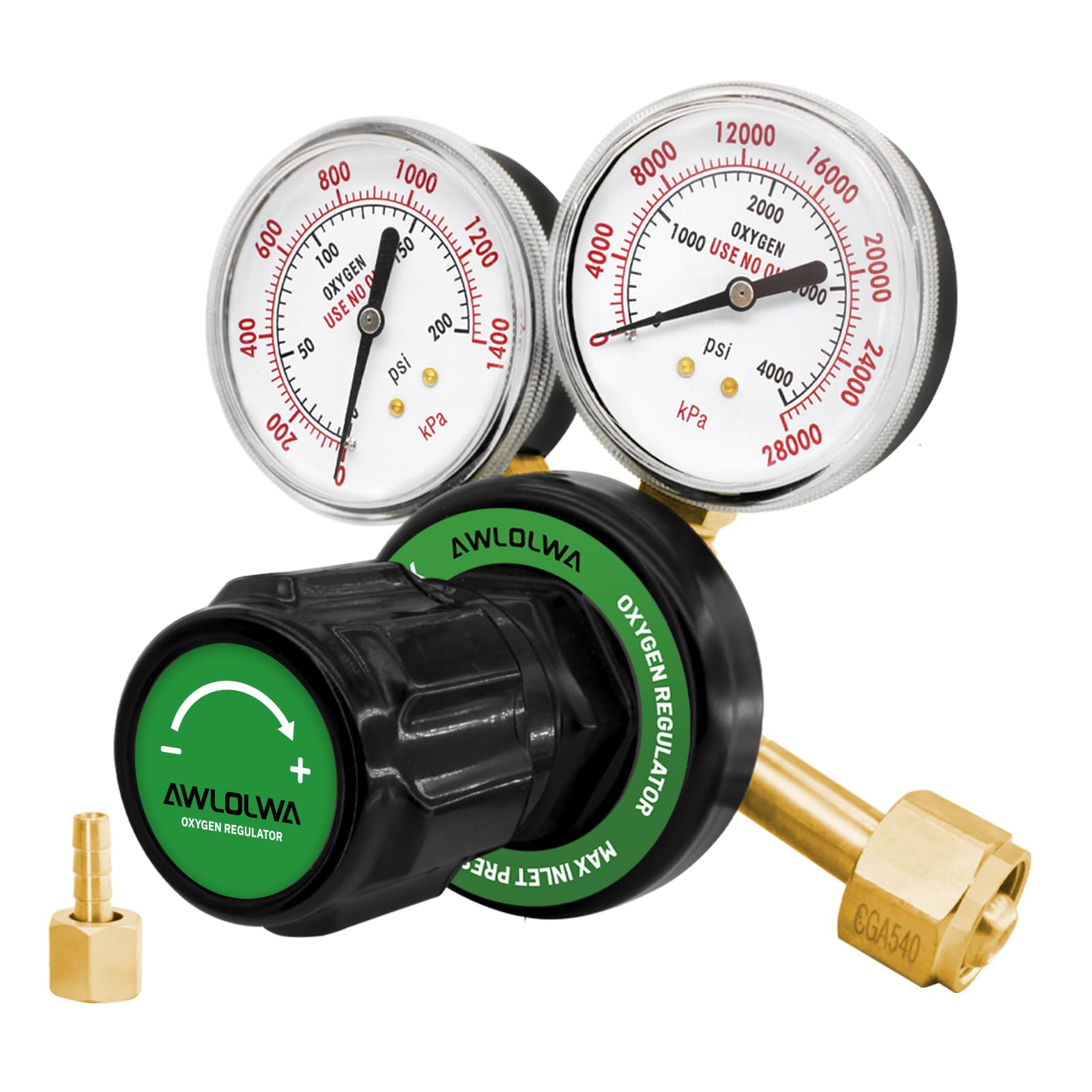 Oxygen Regulator for Medium Duty Welding Torch - CGA540 Compatible - Perfect for MIG, TIG & Oxy-Acetylene Welding Projects