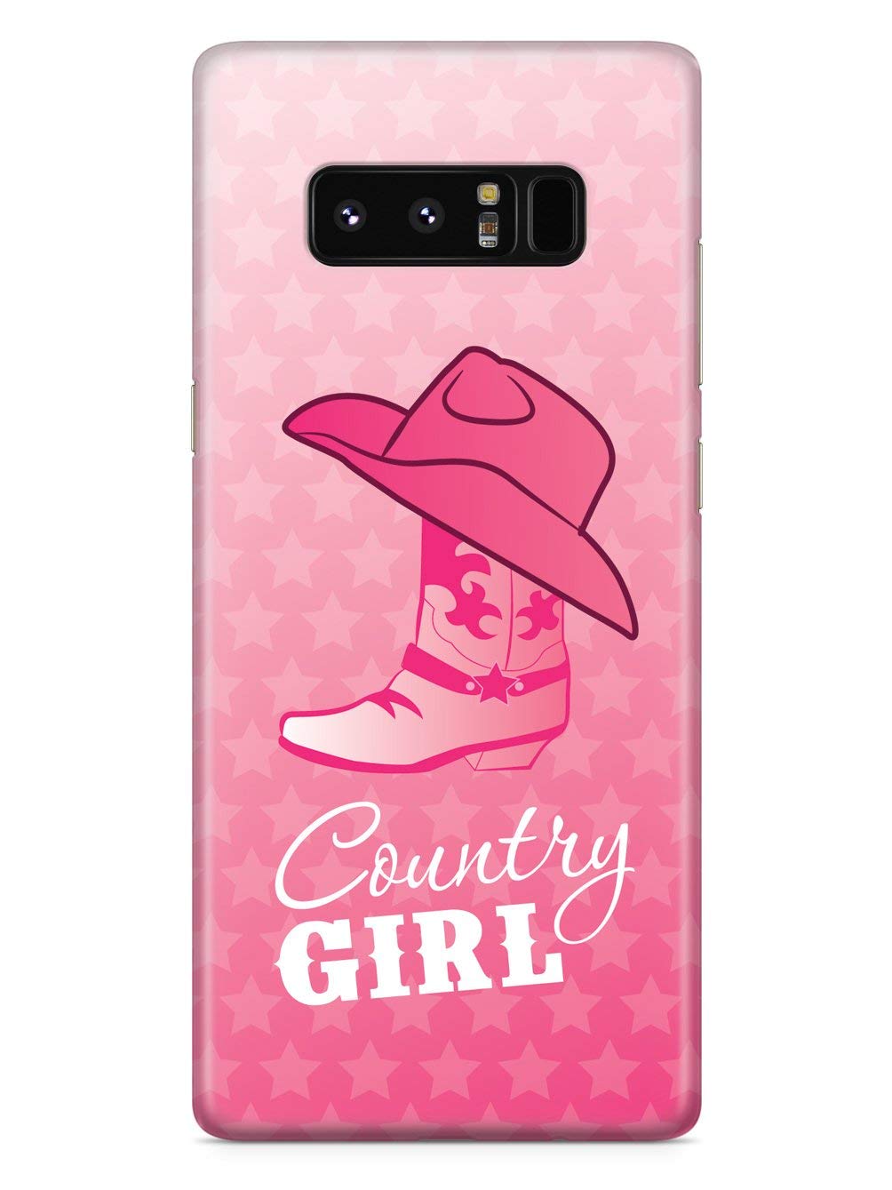 Inspired Cases - Shockproof & Slim Protective Phone Case for Samsung Galaxy Note 8 - 3D Textured Design with Cowgirl Country Girl Theme - Perfect for Outdoor Activities, Work & Daily Use