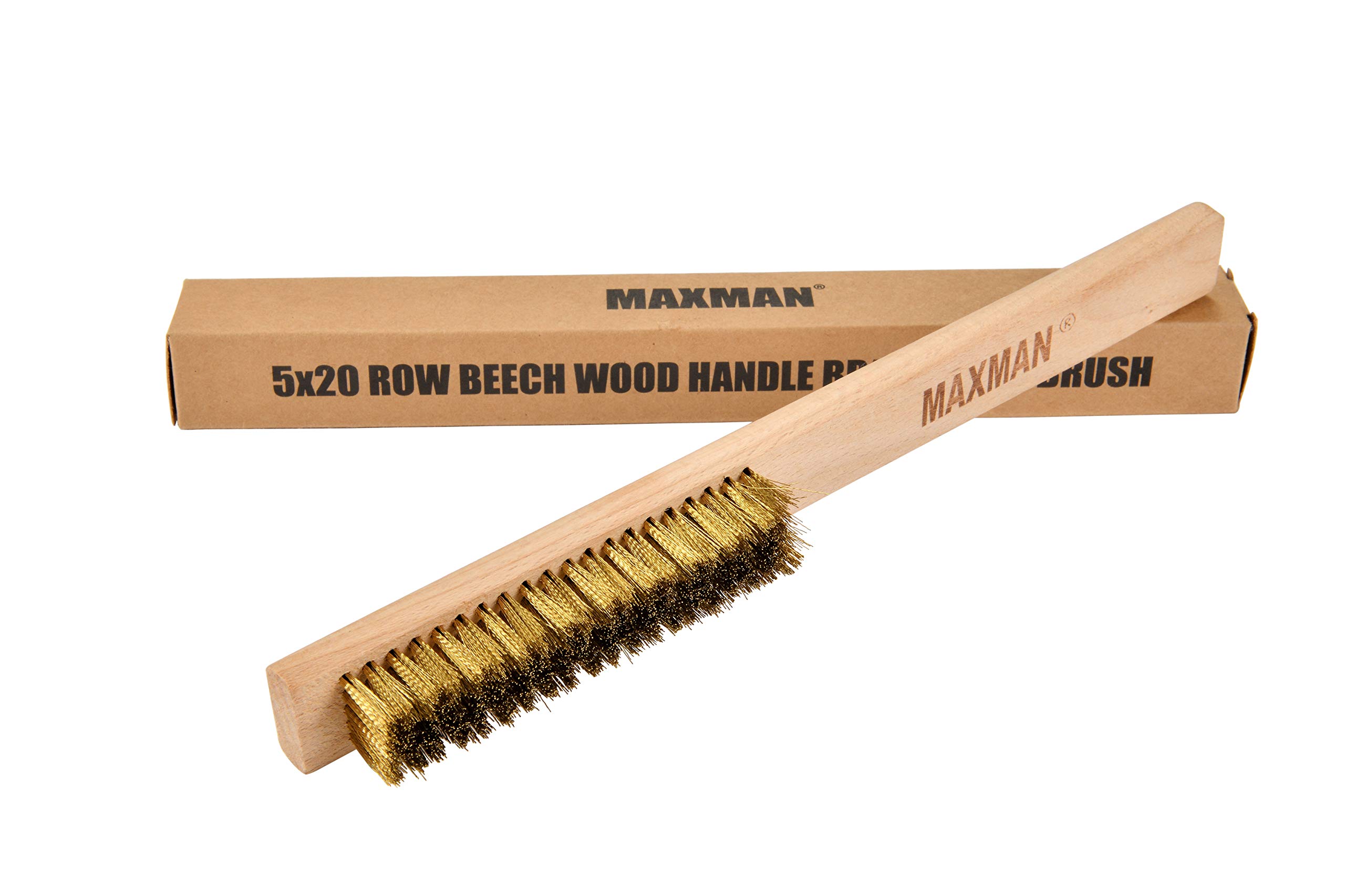 MAXMAN Soft Brass Bristle Wire Brush - 10