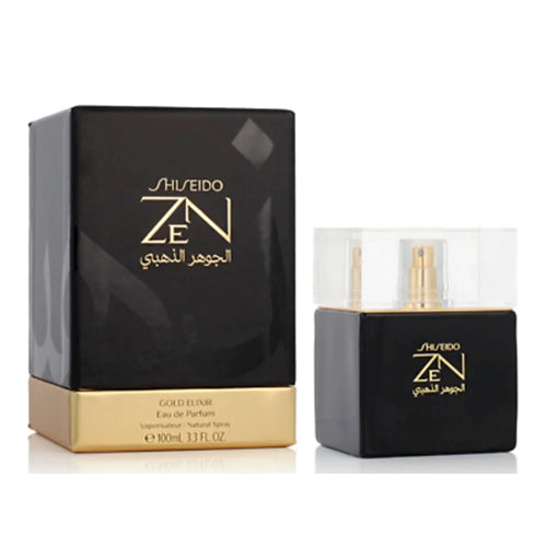 Shiseido Zen Gold Elixir 100ml EDP Perfume for Women - Luxury Floral Fragrance for Evening Events & Romantic Occasions