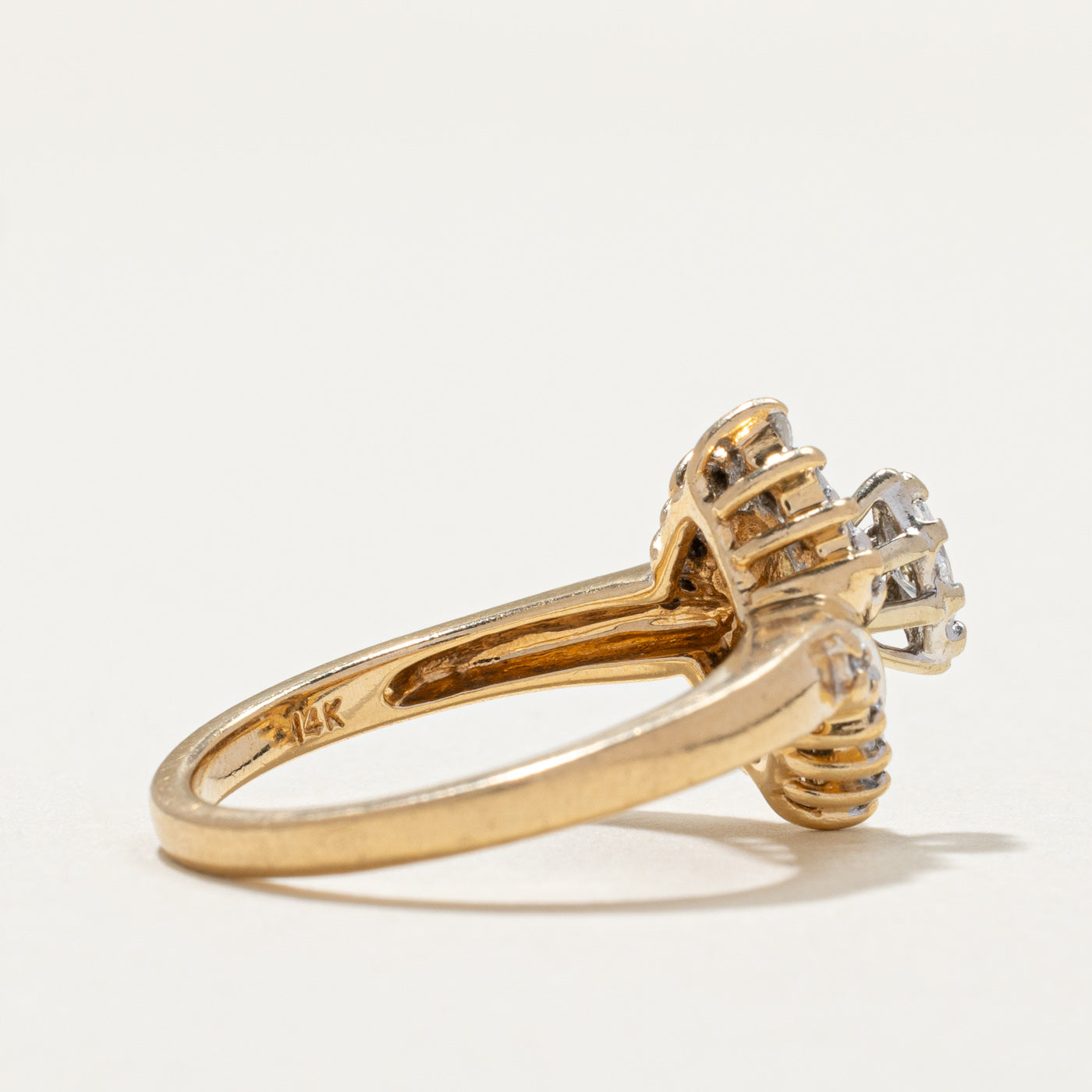 0.30ctw Marquise Cut Diamond Engagement Ring for Women - Size 6.75 | Elegant Wedding Proposal Jewelry Gift for Fiancée, Anniversary & Special Occasions