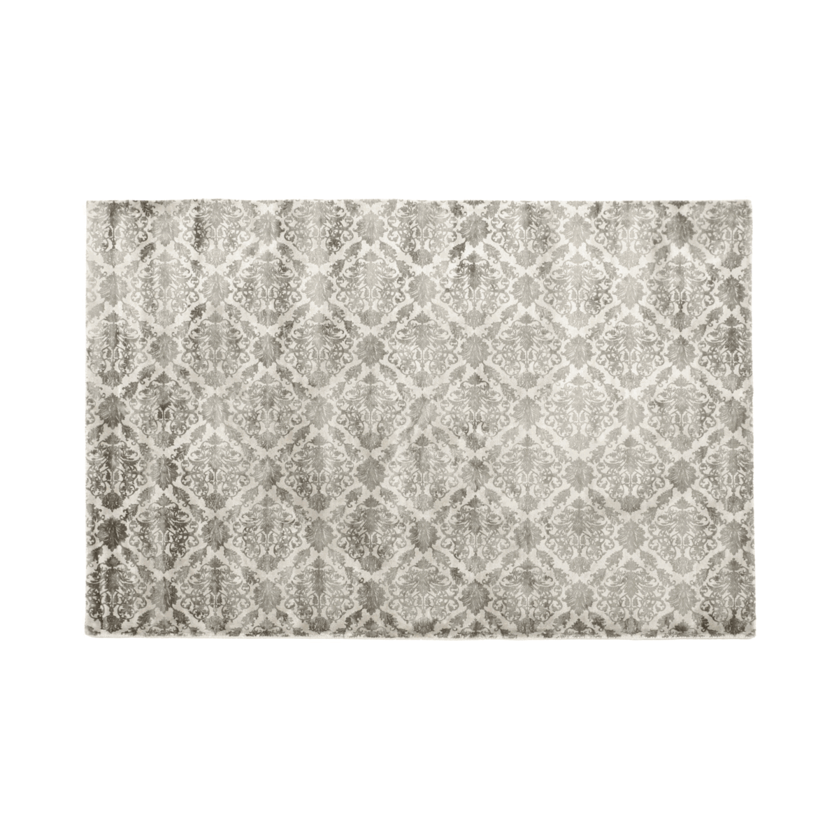 Luxury Damask Viscose Area Rug 8'6