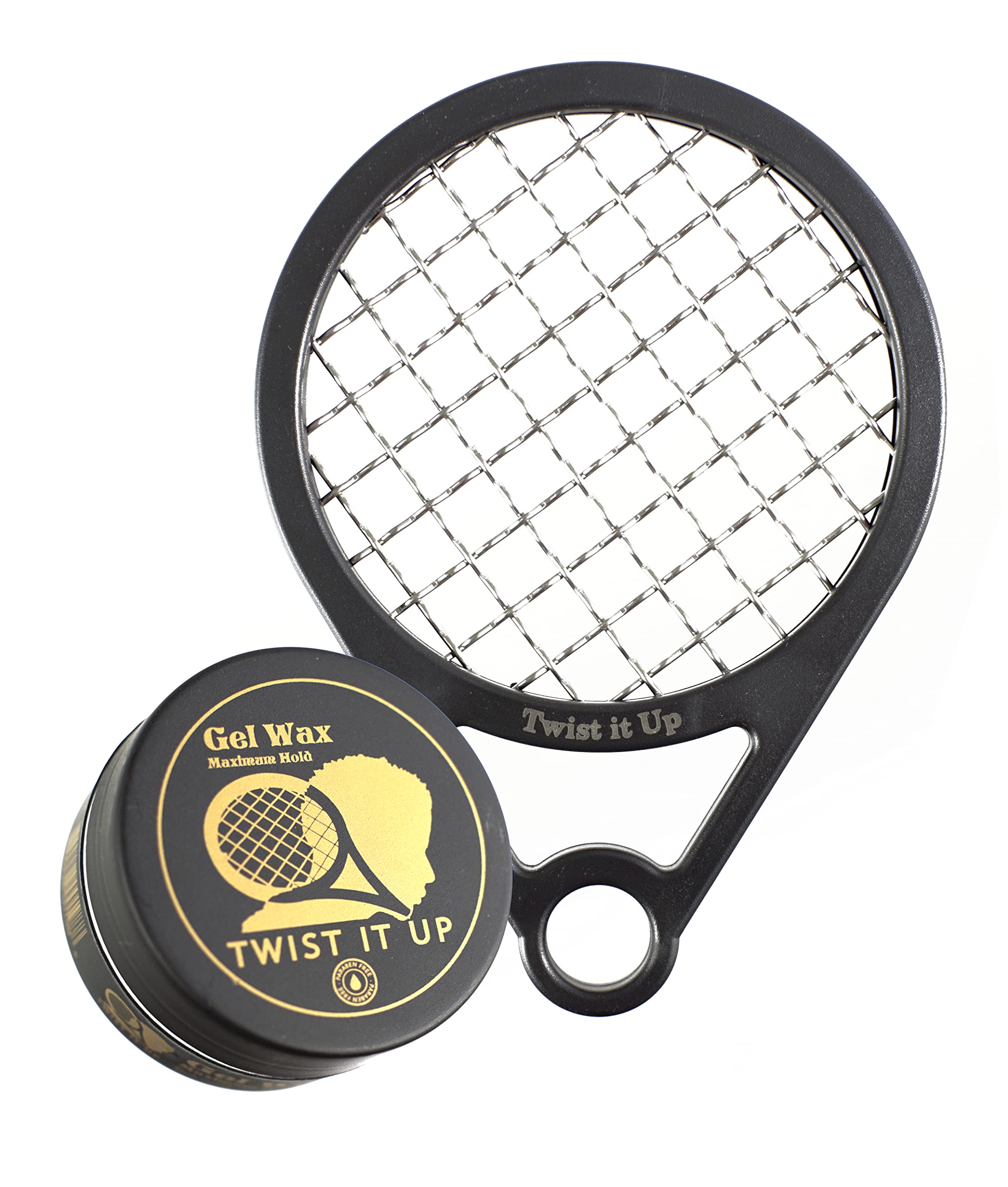 Twist It Up Comb with Gel (Unity Black) - Perfect for Styling and Defining Curly, Coily & Natural Hair - Salon & Home Use