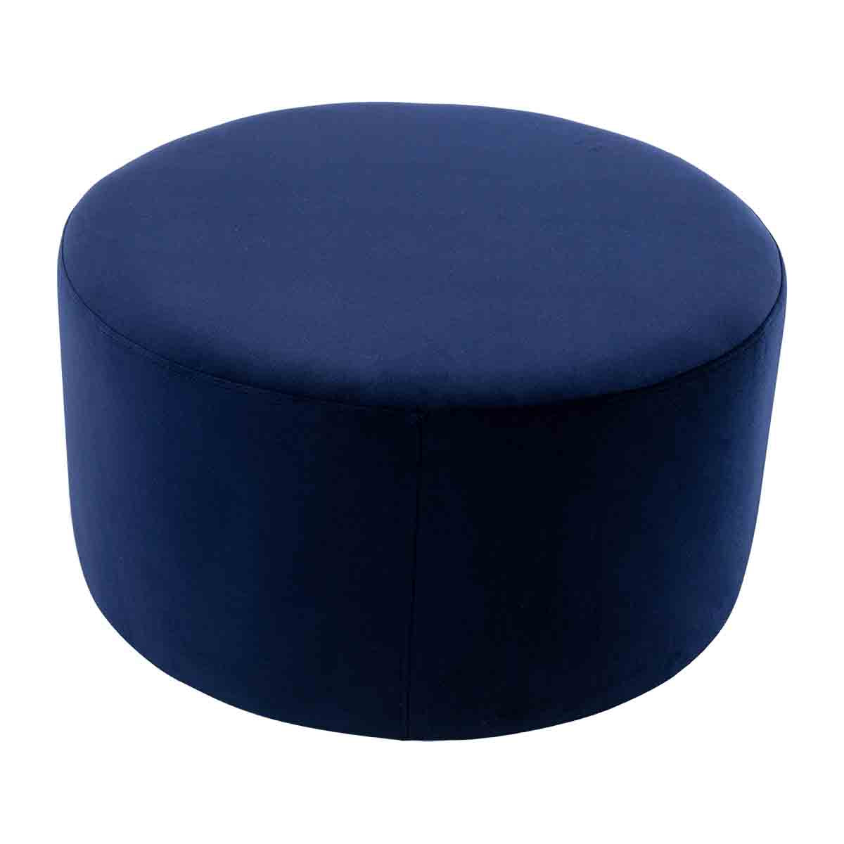 Juliette Velvet Ottoman 70cm - Luxurious Round Footstool for Living Room, Bedroom & Home Decor - Perfect for Extra Seating & Stylish Storage
