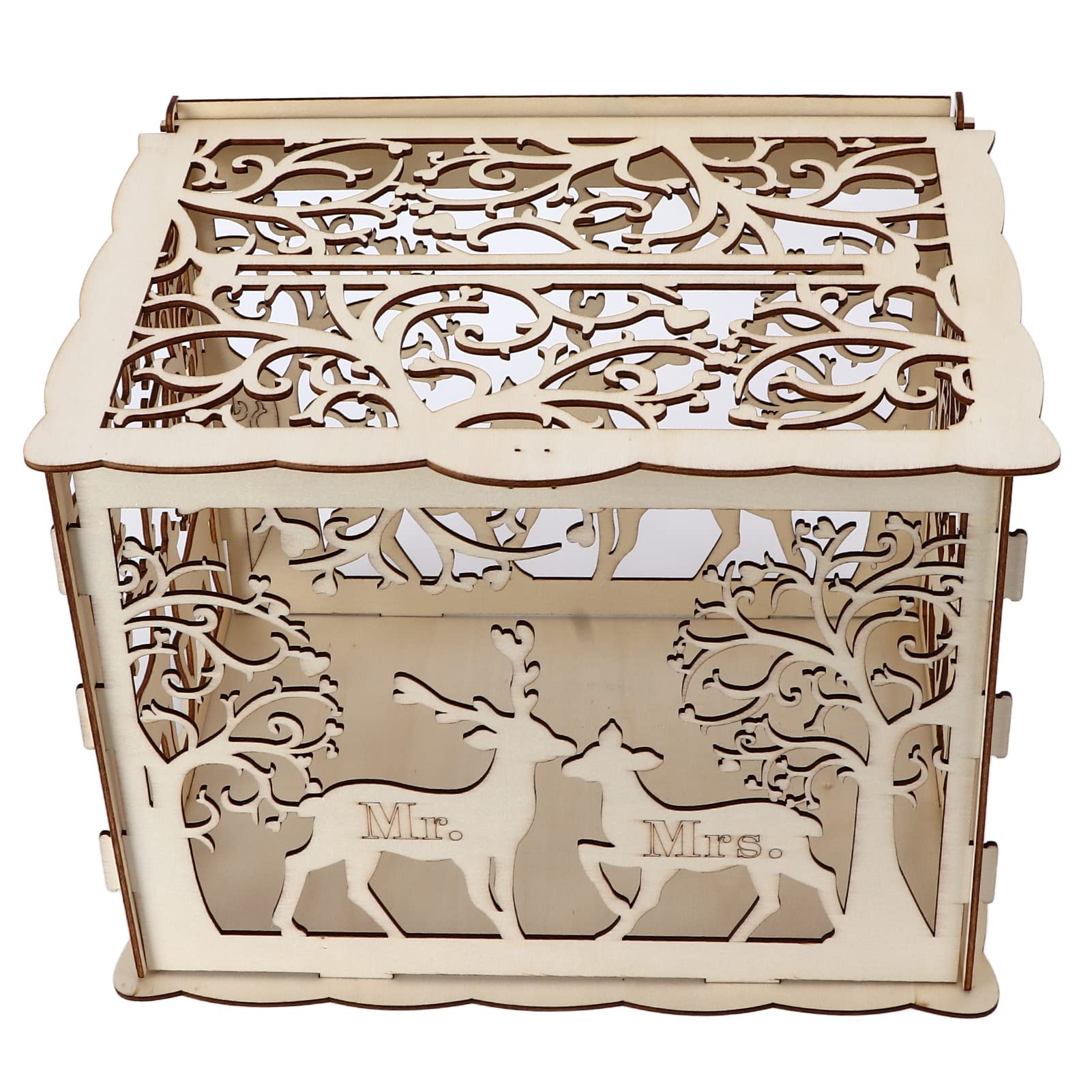 Wooden Wedding Card Box - Unique Gift for Graduation & Anniversaries - Perfect for Special Occasions