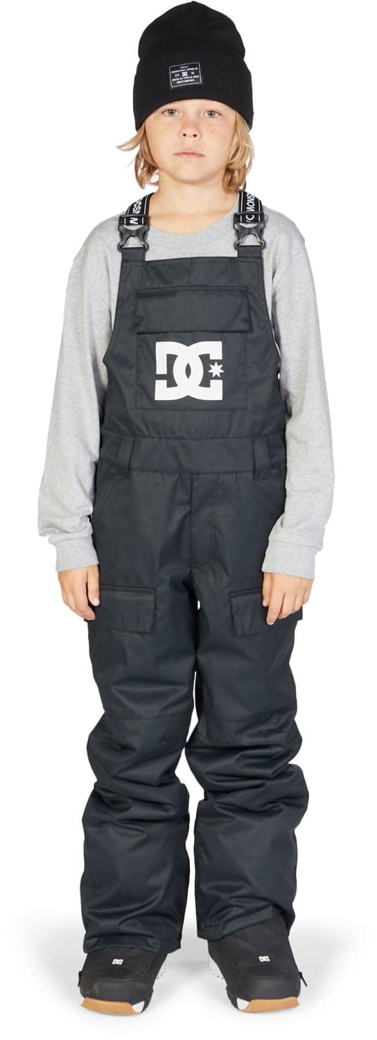 DC Roadblock Bib Kids Snowboard Pants - Waterproof Insulated Snow Pants for Boys & Girls - Winter Skiing, Snowboarding & Outdoor Play