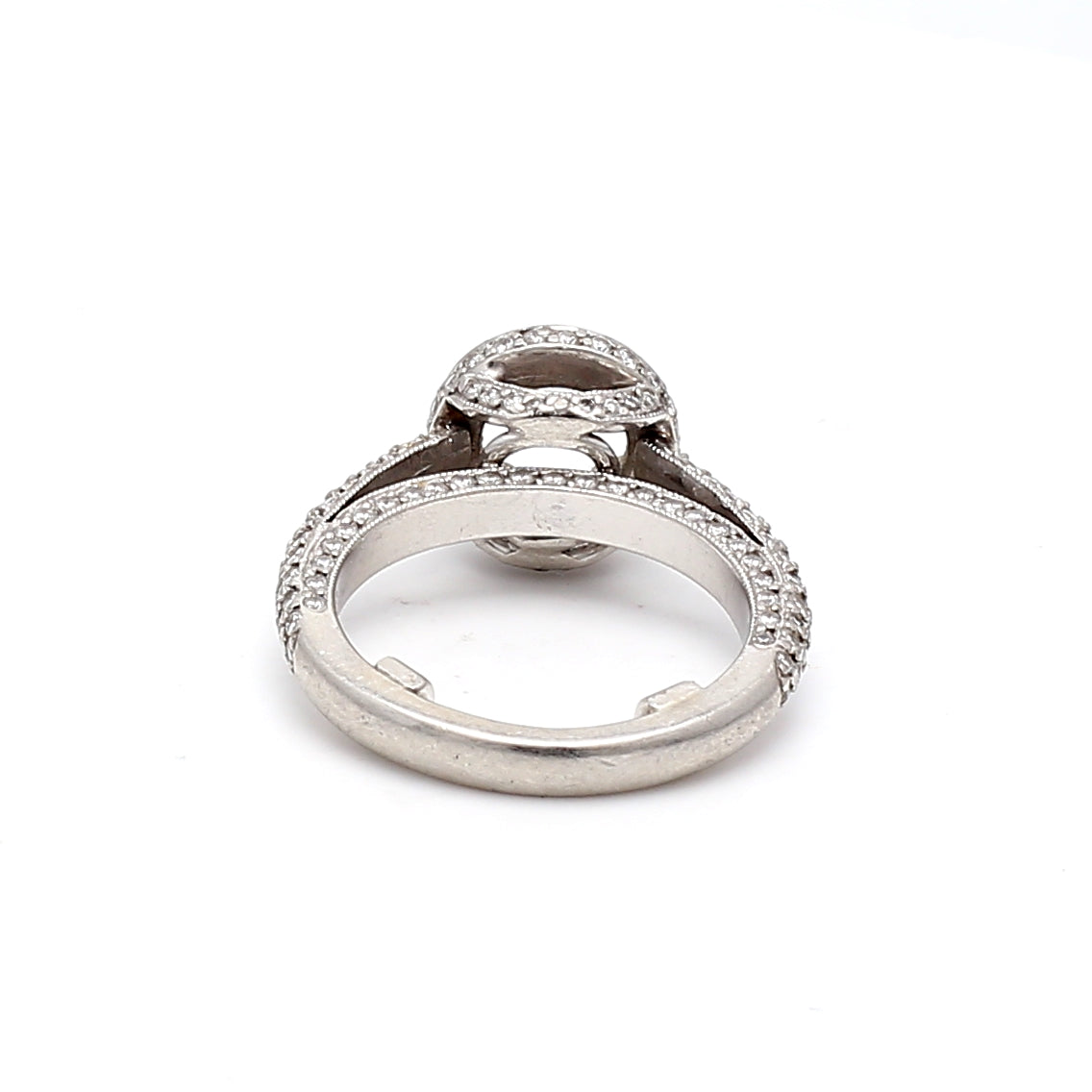 0.20 Carat Round Brilliant H SI2 Diamond Platinum Semi Mount Ring - Elegant Wedding Band, Engagement Ring for Women, Perfect for Proposals, Anniversaries & Special Occasions