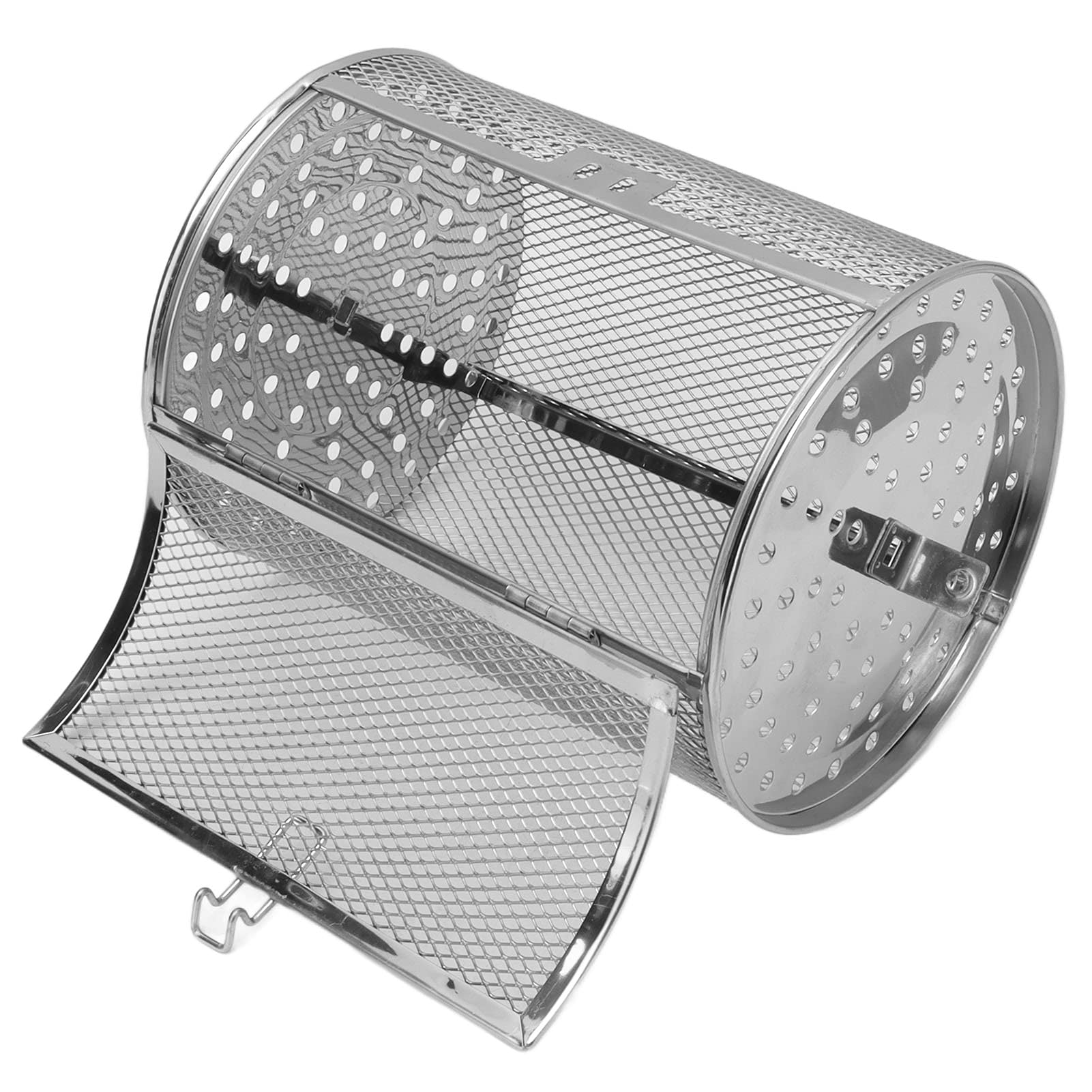 360° Rotating Stainless Steel Oven Grill Basket - All-Purpose Rotisserie Rack for BBQ, Roasting Chicken & Vegetables - Perfect for Outdoor Cooking, Camping & Backyard Parties