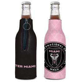 Wincraft MLS Inter Miami CF Insulated Bottle Cooler - Officially Licensed Team Colors, One Size - Perfect for Tailgating, Picnics & Outdoor Events