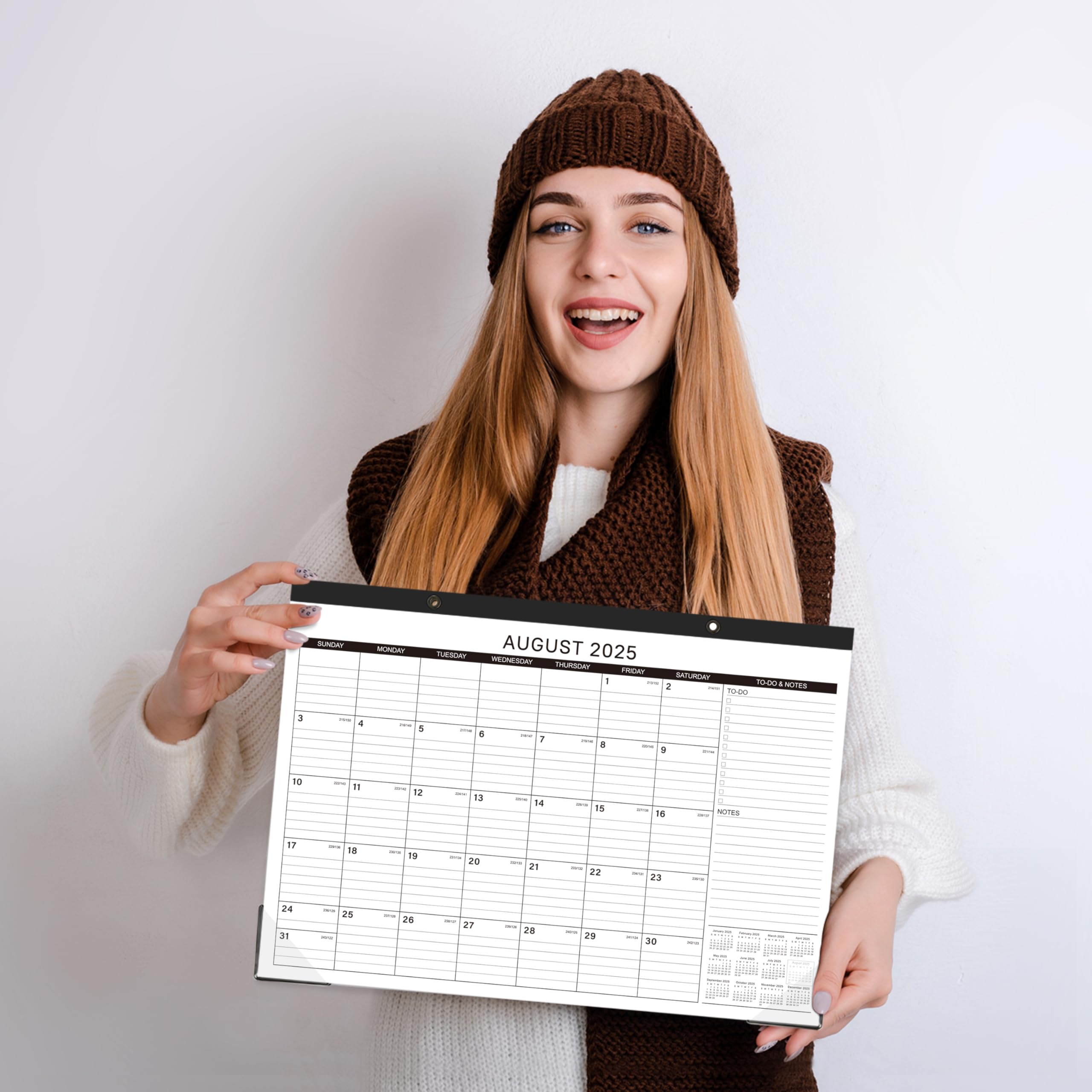 2025-2026 18-Month Desk Calendar | July 2025 - December 2026 | Large 17
