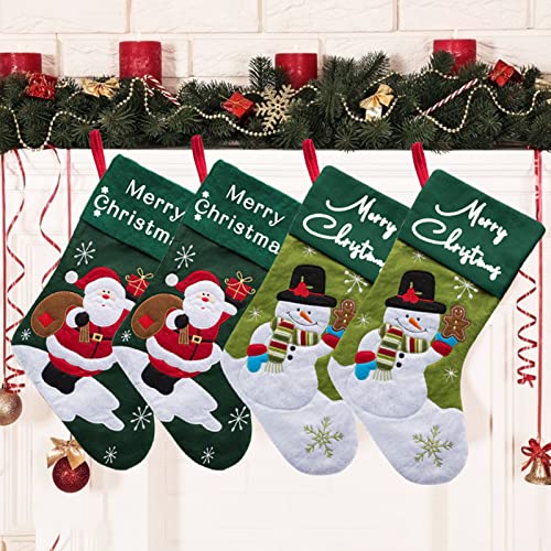 Green 2 Santa+2 Snowman