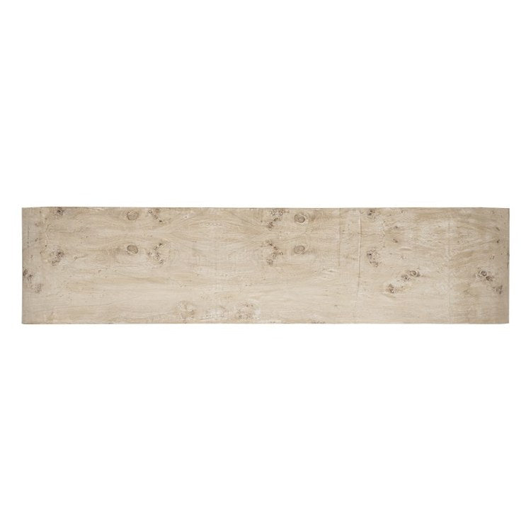51 x 31 Inch White Burl Accent Table - Modern Side Table for Living Room, Bedroom, or Office - Perfect for Small Spaces & Home Decor