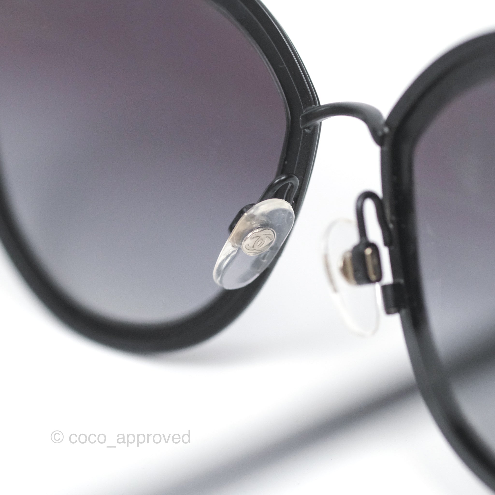 Chanel Cat Eye Sunglasses for Women - Matte Black UV Protection Fashion Shades - Perfect for Beach, Driving & Outdoor Activities