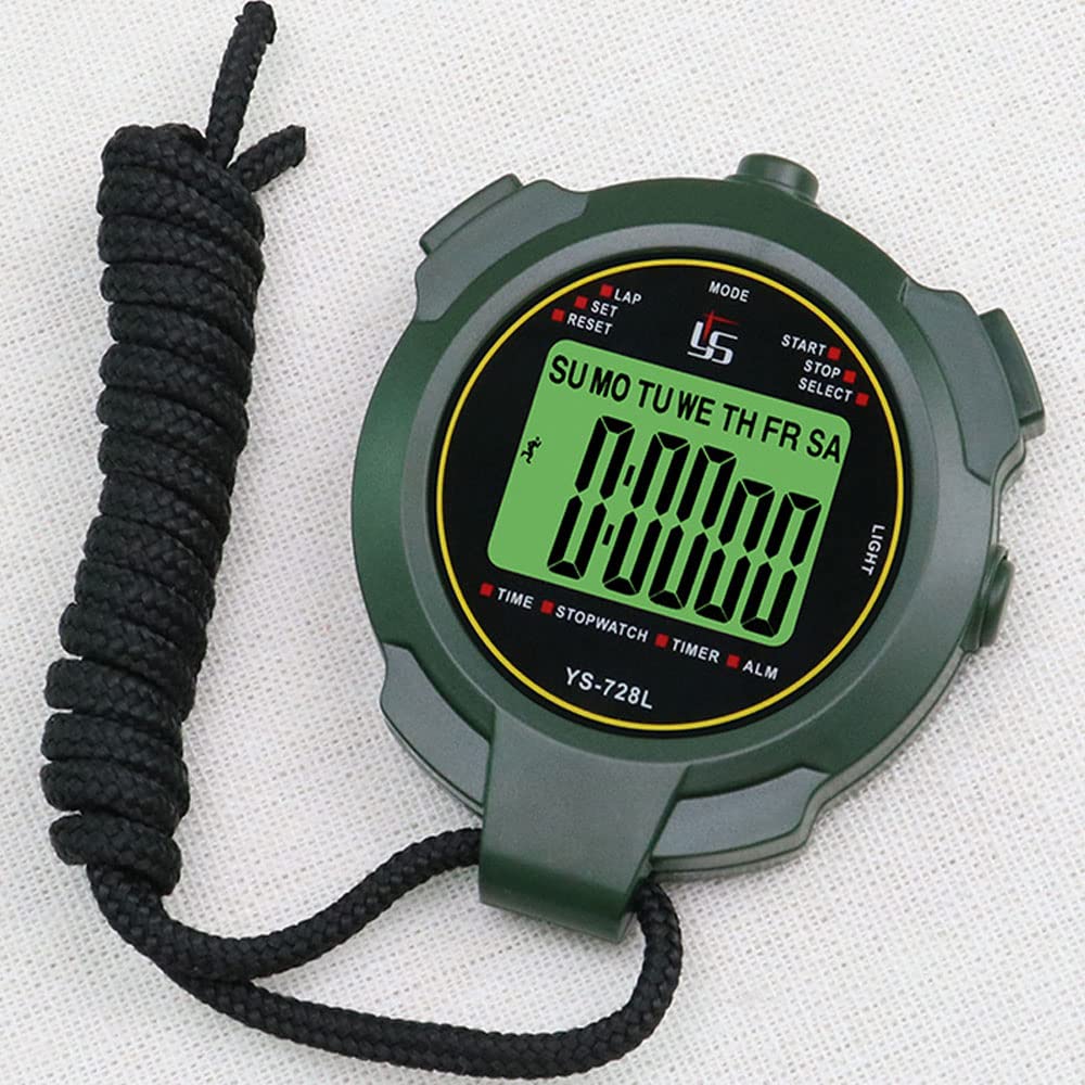 Waterproof Digital Sports Stopwatch with LCD Display - Handheld Electronic Timer for Swimming, Running, Soccer Training - Perfect for Coaches, Athletes & Fitness Enthusiasts