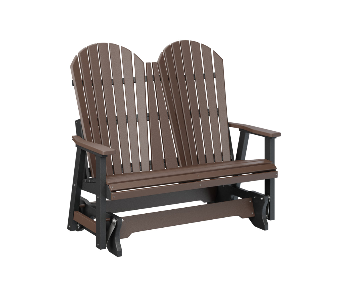 Berlin Gardens Comfo Back Double Glider - Outdoor Patio Swing Bench with Weather-Resistant Cushions - Perfect for Porch, Garden, and Backyard Relaxation
