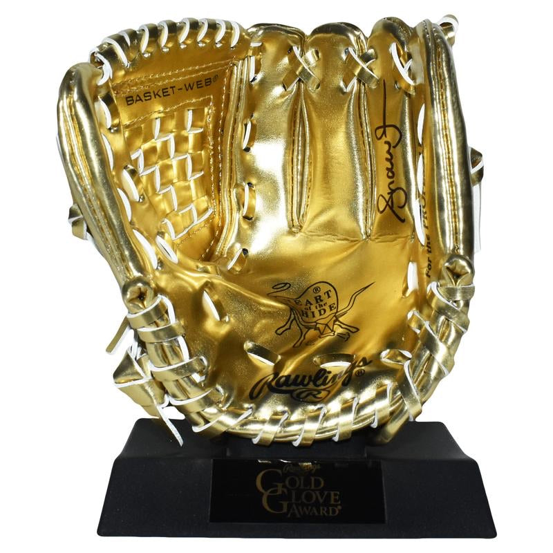 Andruw Jones Autographed Rawlings Mini Gold Glove Award - PSA Certified Baseball Memorabilia for Collectors & Fans - Perfect for Display in Home, Office, or Sports Room