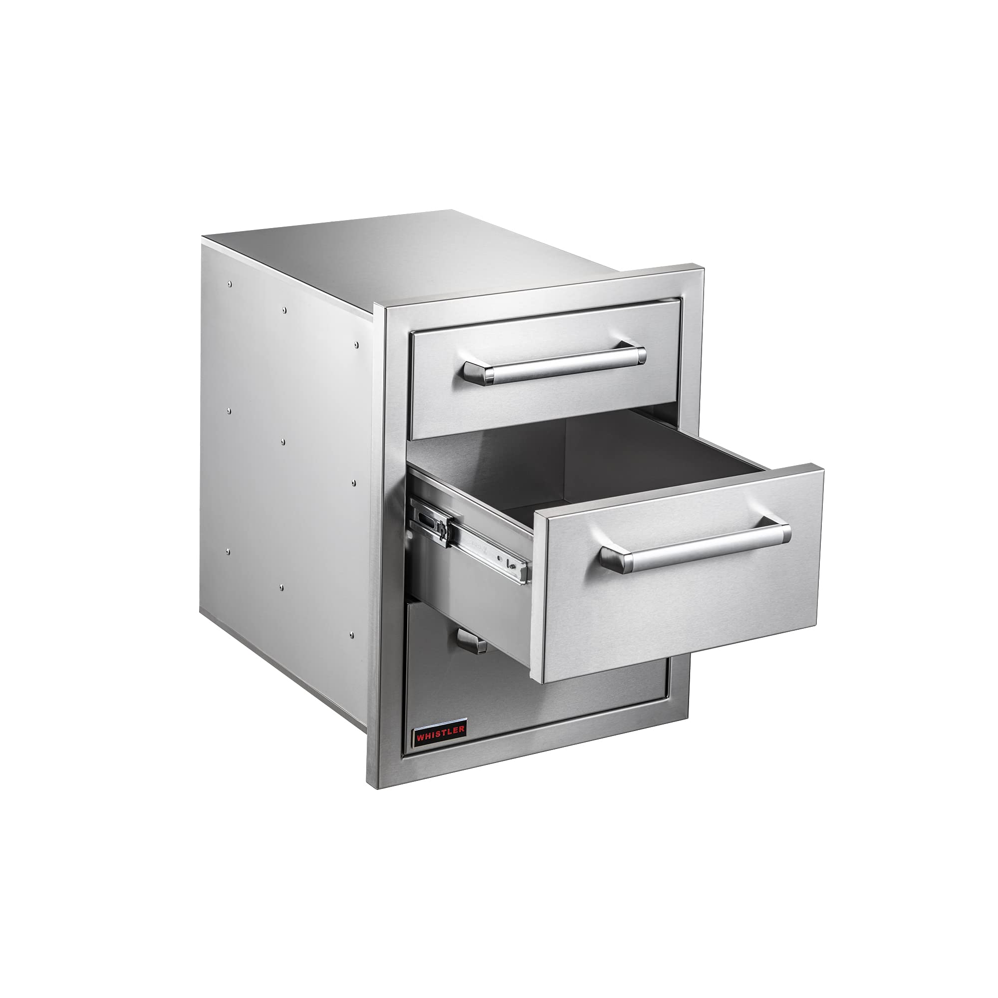 Stainless Steel BBQ Island Drawers - 16.5x21.9x22in for Outdoor Kitchen Storage