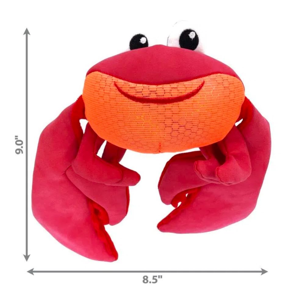 KONG Shakers Shimmy Dog Toy - Interactive Crab Chew Toy for Small & Medium Dogs - Perfect for Playtime, Training & Teething Relief