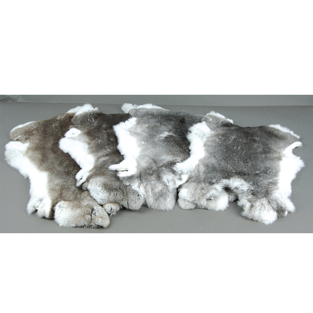 Premium Rex Rabbit Fur Blanket - Soft Chinchilla Grey Luxury Throw for Cozy Home Decor & Winter Warmth - Perfect for Sofa, Bed, and Gift Giving