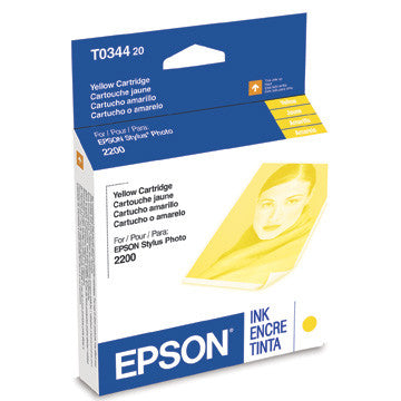 Epson T034420 2200 Photo Yellow Ink Cartridge - High-Quality Replacement for Photo Printing | Perfect for Home, Office & Professional Photography