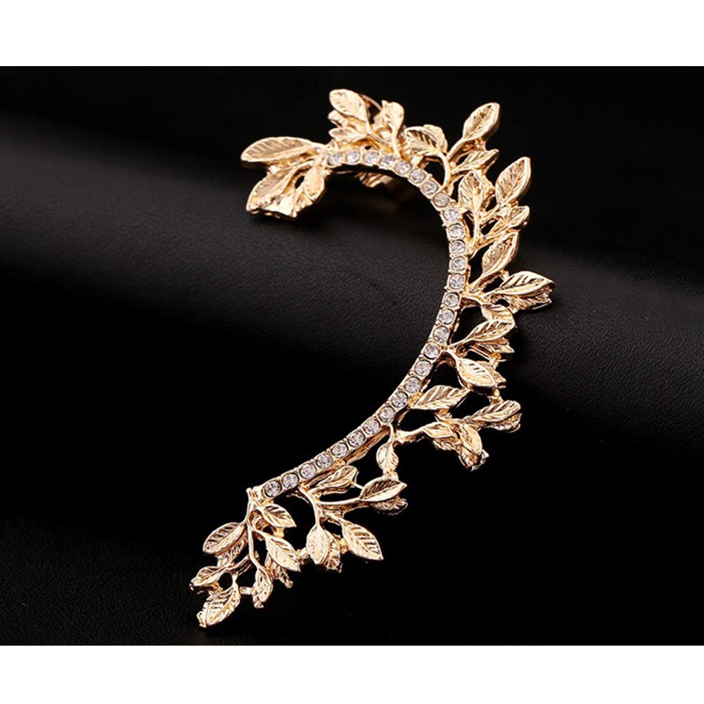 Galaxia Air Crystals Ear Cuff Hoop - Hypoallergenic Climber Earrings for Parties