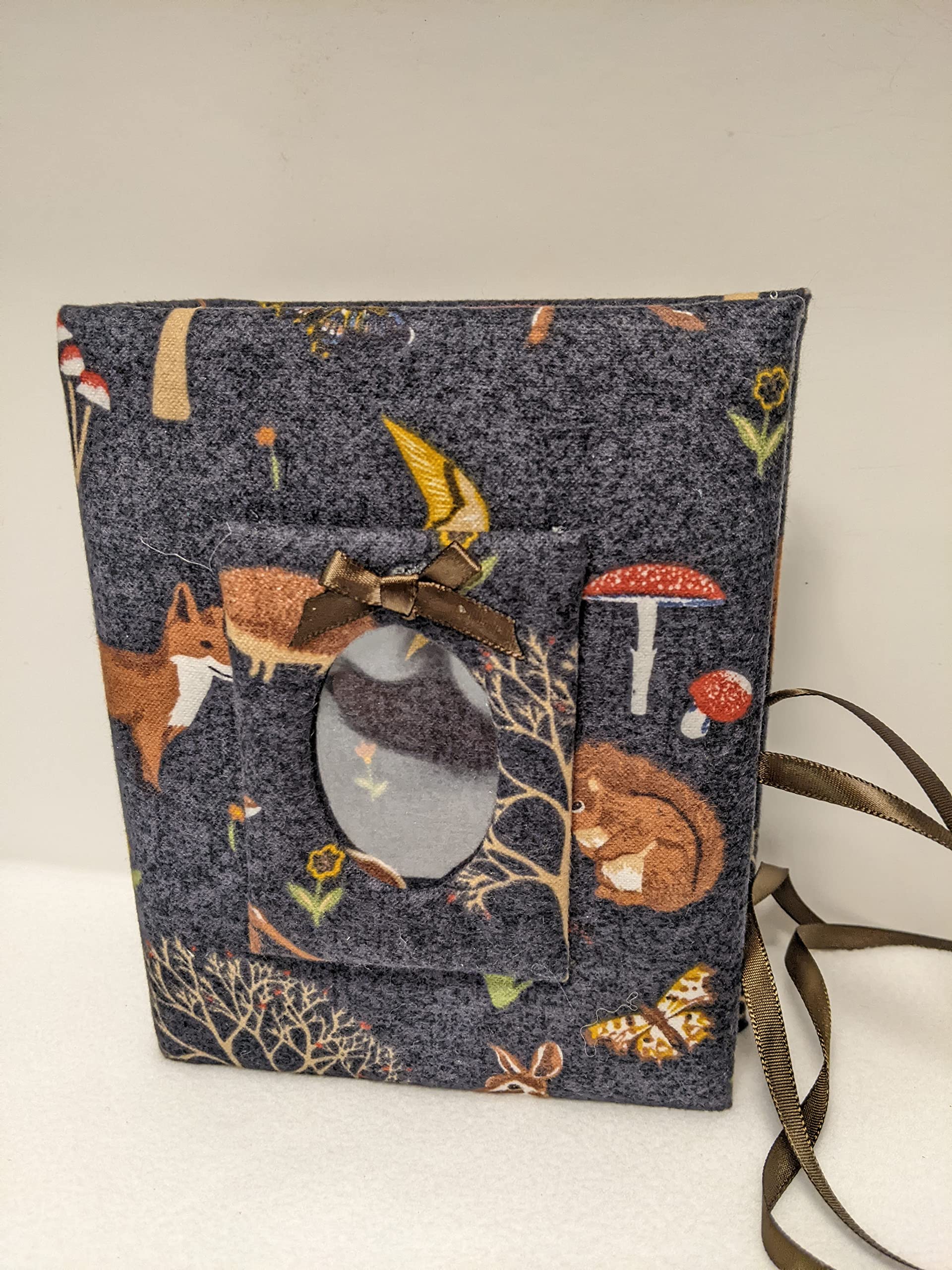 Handmade Fox and Mushroom Photo Album - Holds 100 4x6 Pictures - Vintage Scrapbook for Baby Shower, Wedding Memories & Family Photos - Adorable Gift Idea