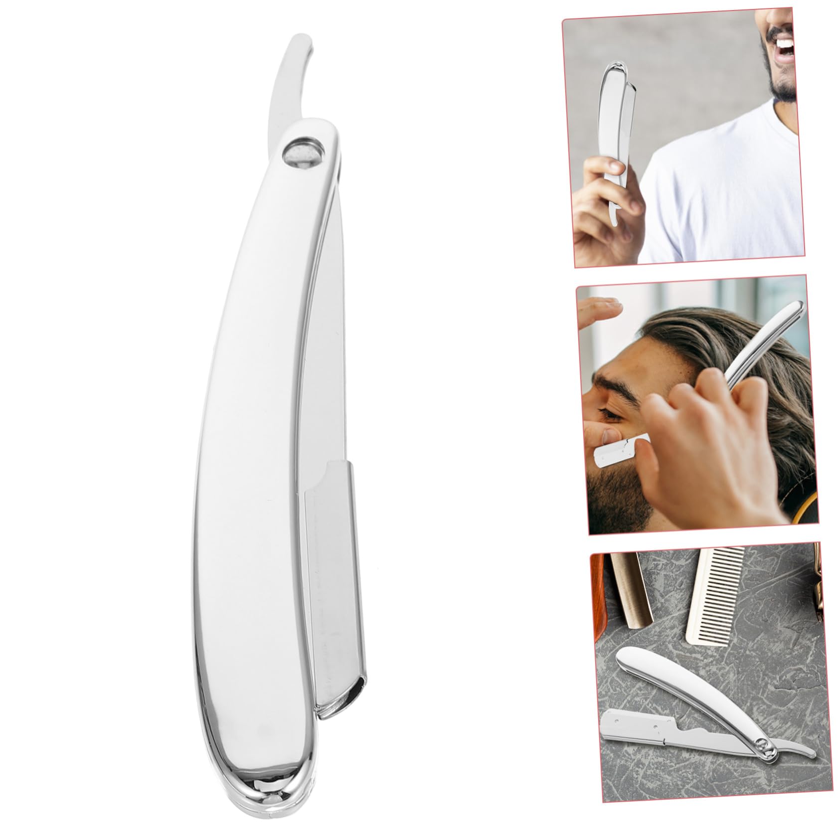 Stainless Steel Razor Holder for Barber & Men | MERRYHAPY Razor Blade Storage Organizer | Perfect for Salon, Home Shaving & Travel Grooming Kit