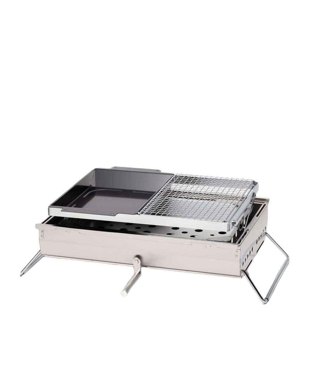 Large BBQ Box CK 160 - Premium Stainless Steel Charcoal Grill for Outdoor Cooking, Camping & Backyard Parties - Perfect for Grilling, Smoking & BBQ Events