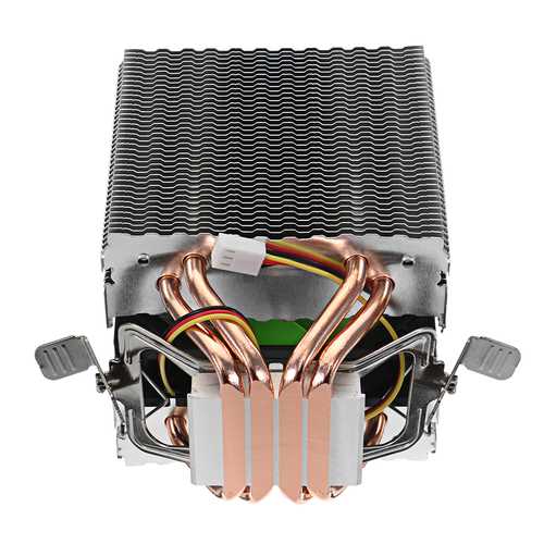 12V DC 3Pin/4Pin 2200RPM CPU Cooling Fan with Heat Sink - Compatible with Intel & AMD Processors - Perfect for PC Gaming, Desktop Computers and Workstation Cooling Systems