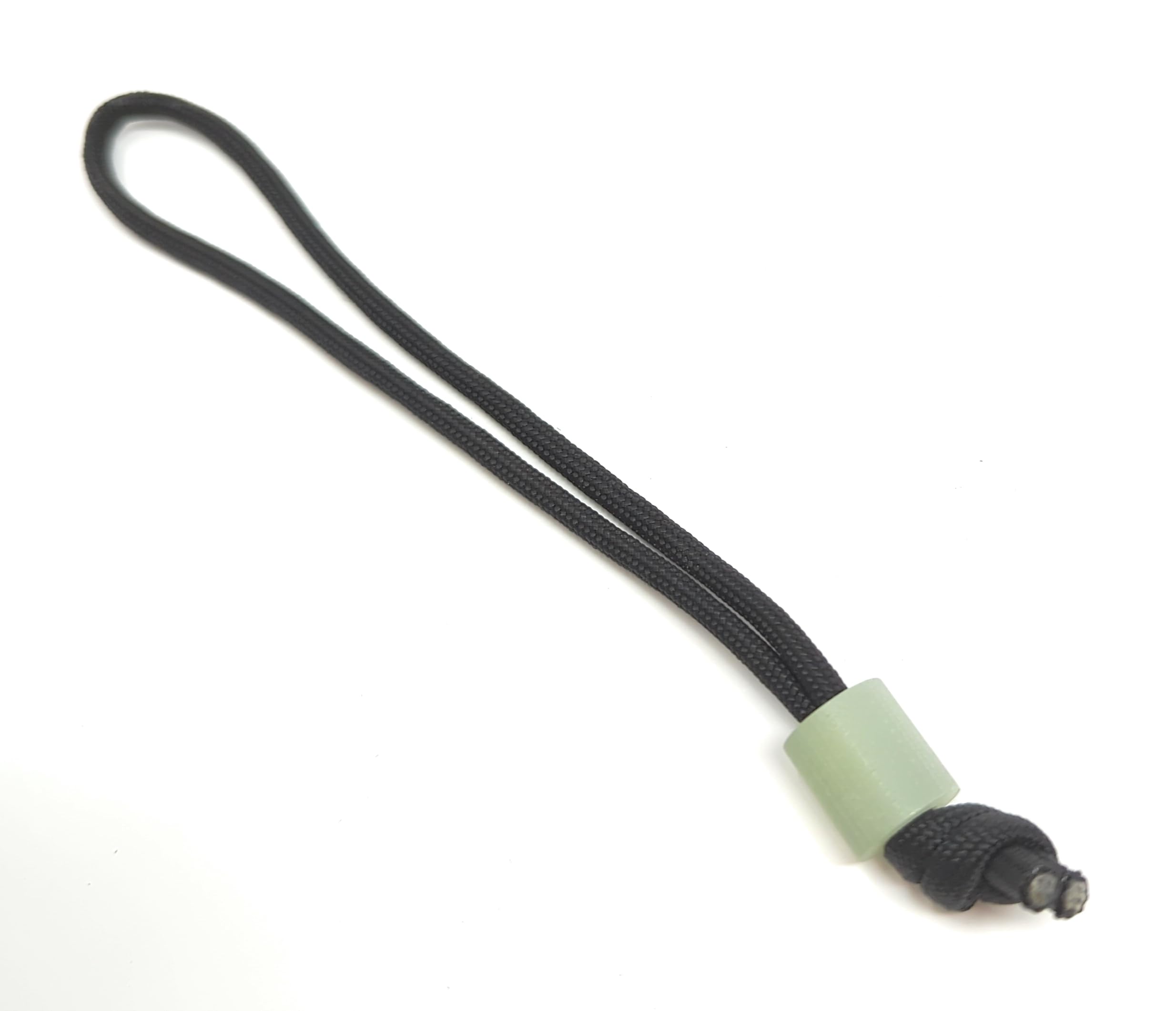 Premium Large Simple Jade Green G10 Lanyard Bead with Free Paracord Lanyard - Perfect for Keychains, Backpacks, and Outdoor Gear Accessories