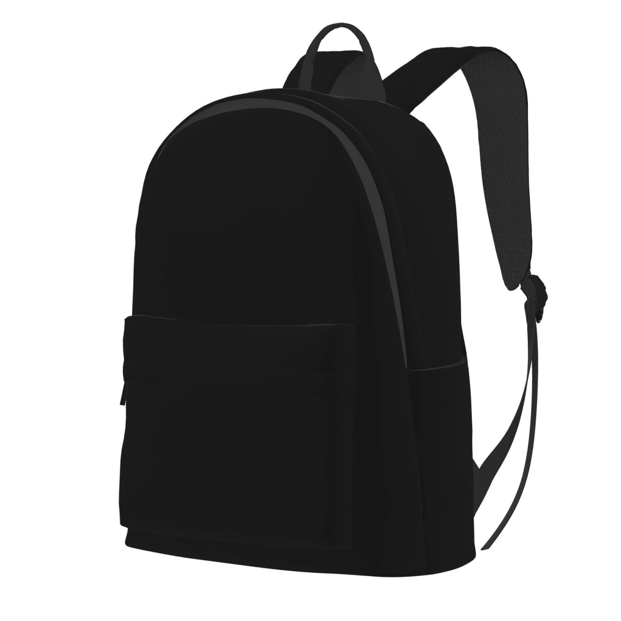 Cool Unisex Lightweight Backpack with Full-Width Printing - Fashionable Casual Travel Tote Bag for Teens, Men & Women (Black) - Perfect for School, Work & Outdoor Adventures