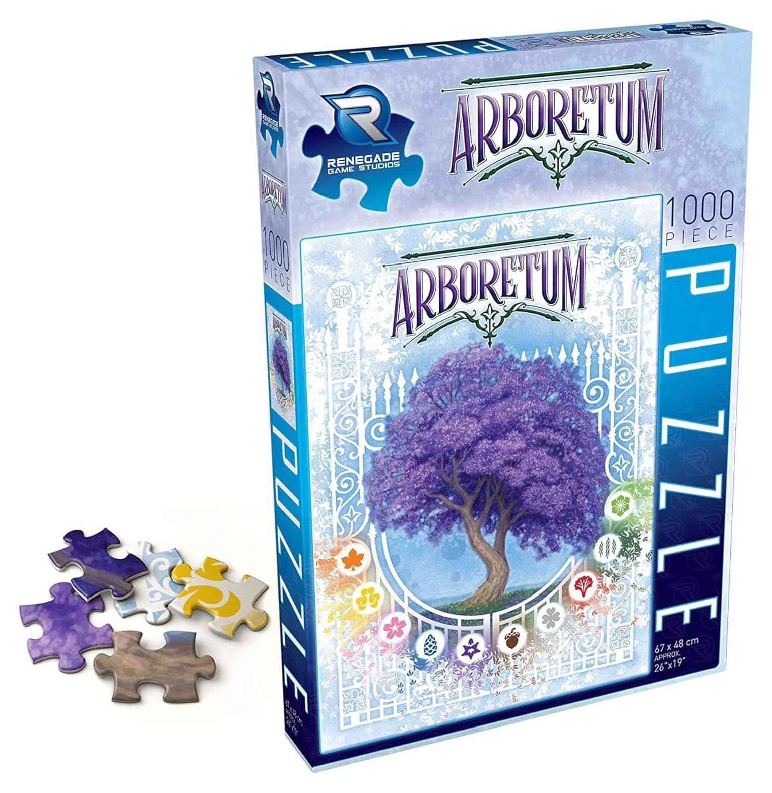 Renegade 1000-Piece Arboretum Jigsaw Puzzle - Card Game Art, 26x19