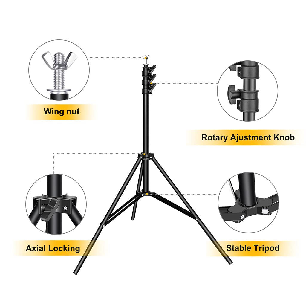 8.5x10ft Adjustable Backdrop Stand Kit for Party Decorations, Baby Showers & Photography - Includes Spring Clamps, Backdrop Clips, Sandbag & Carrying Bag - Perfect for Events, Weddings, Photo Studios & Home Decor