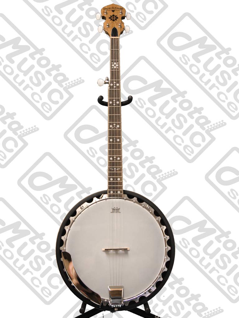 Oscar Schmidt OB5SP 5-String Banjo with Spalted Maple Resonator - Includes Gig Bag | Perfect for Bluegrass, Folk & Country Music Performances