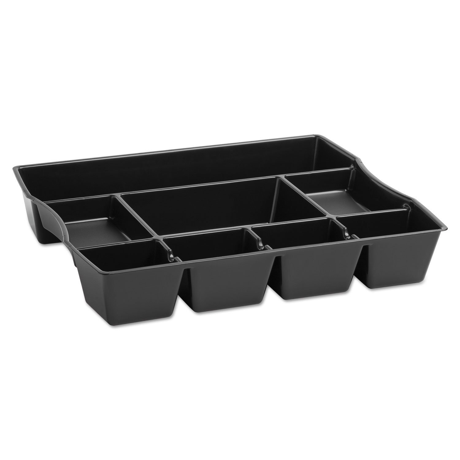 Rubbermaid 9-Compartment Deep Drawer Organizer - Plastic Storage Bin with Dividers, 14.875