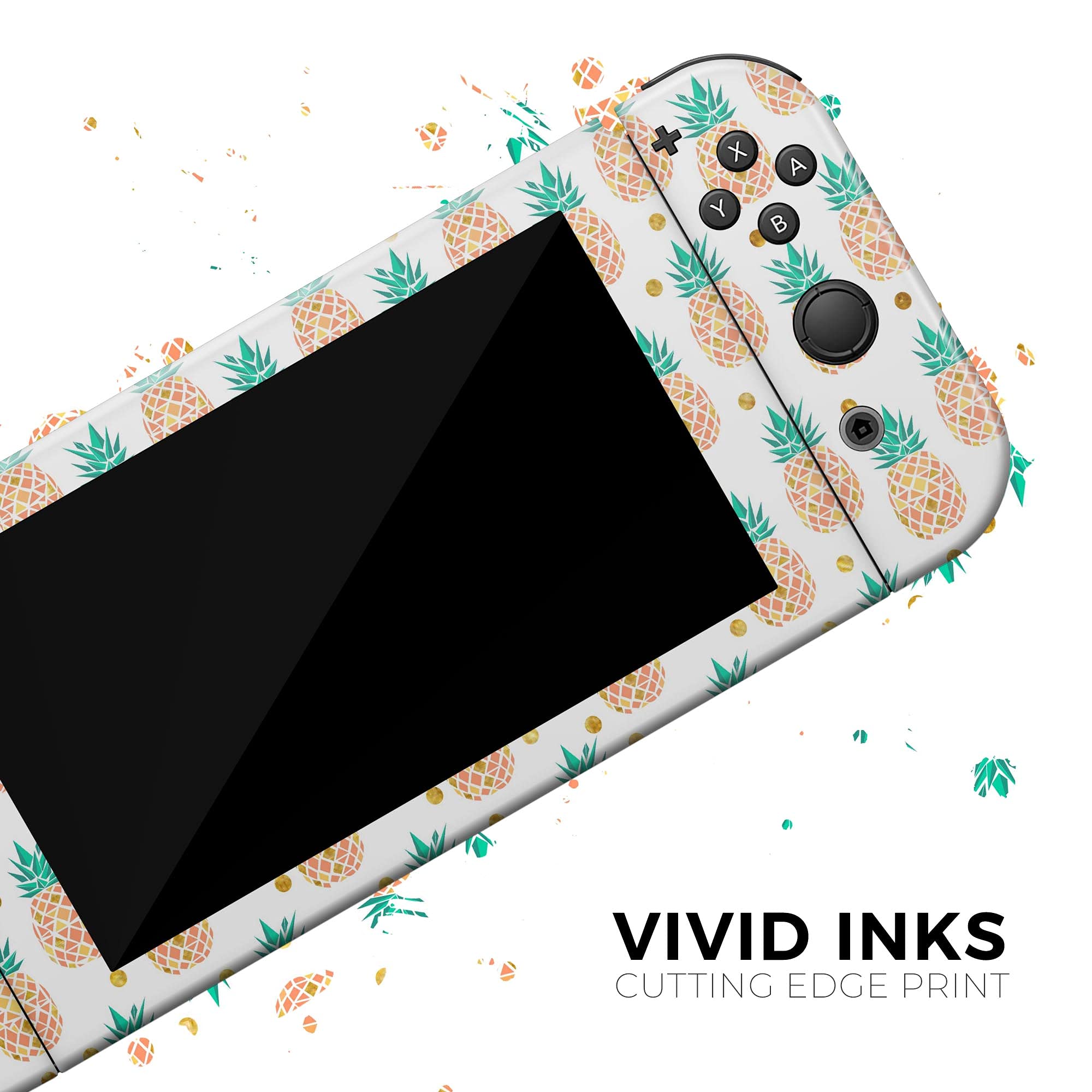 Nintendo Switch Dock Skin Decal - Tropical Pineapple Vinyl Wrap Cover | Scratch-Resistant, Removable Protective Case | Perfect for Gaming Setups & Summer Themed Decor