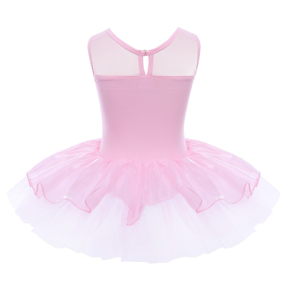 FEESHOW Girls Ballet Tutu Dress with Sequins - Leotard & Skirt Set for Dance Recital, Princess Costume, Birthday Party Outfit - Perfect for Ballet Class, Dance Performance & Dress-Up Play
