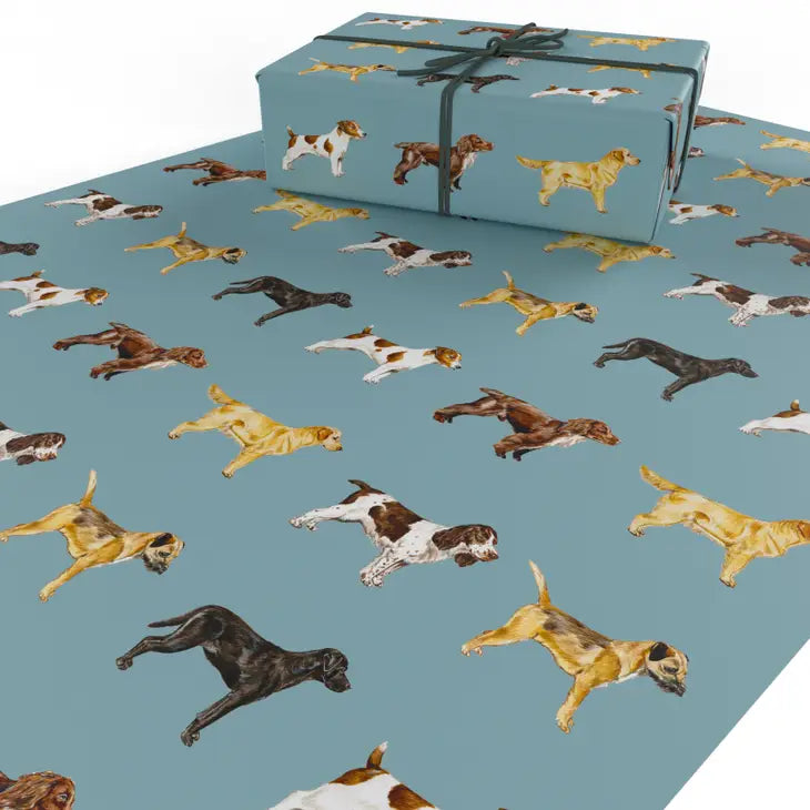 Premium Dog Breeds Wrapping Paper - Cute Puppy Pattern Gift Wrap for Birthdays, Christmas & Pet Lovers - Perfect for Dog-Themed Parties & Gifts