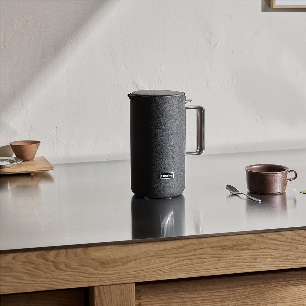 Aarke AK A1255 1.2L Electric Kettle - Matte Black - Fast Boiling & Quiet Operation - Perfect for Home, Office & Dorm Use