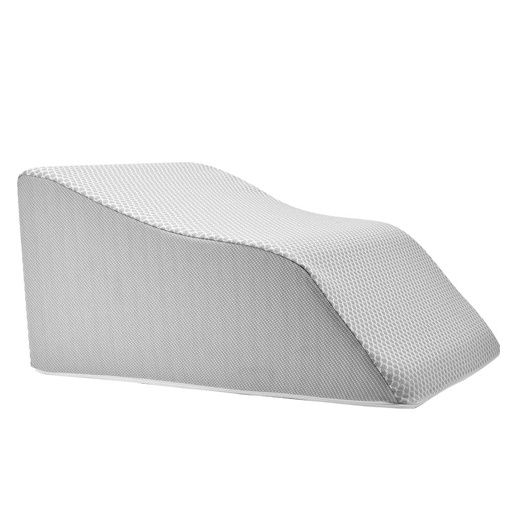 Lounge Doctor Leg Elevation Pillow for Circulation & Comfort - Orthopedic Wedge Cushion for Back Pain Relief, Heather Grey, Tall - Perfect for Post-Surgery Recovery, Pregnancy & Relaxing at Home
