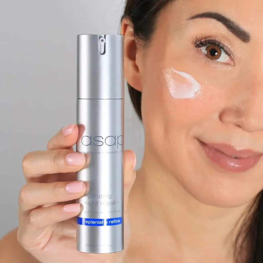 ASAP Hydrating Night Repair Serum 50ml - Powerful Anti-Oxidant & Skin Renewal Treatment for Overnight Hydration & Repair - Perfect for Nighttime Skincare Routine & Anti-Aging Care