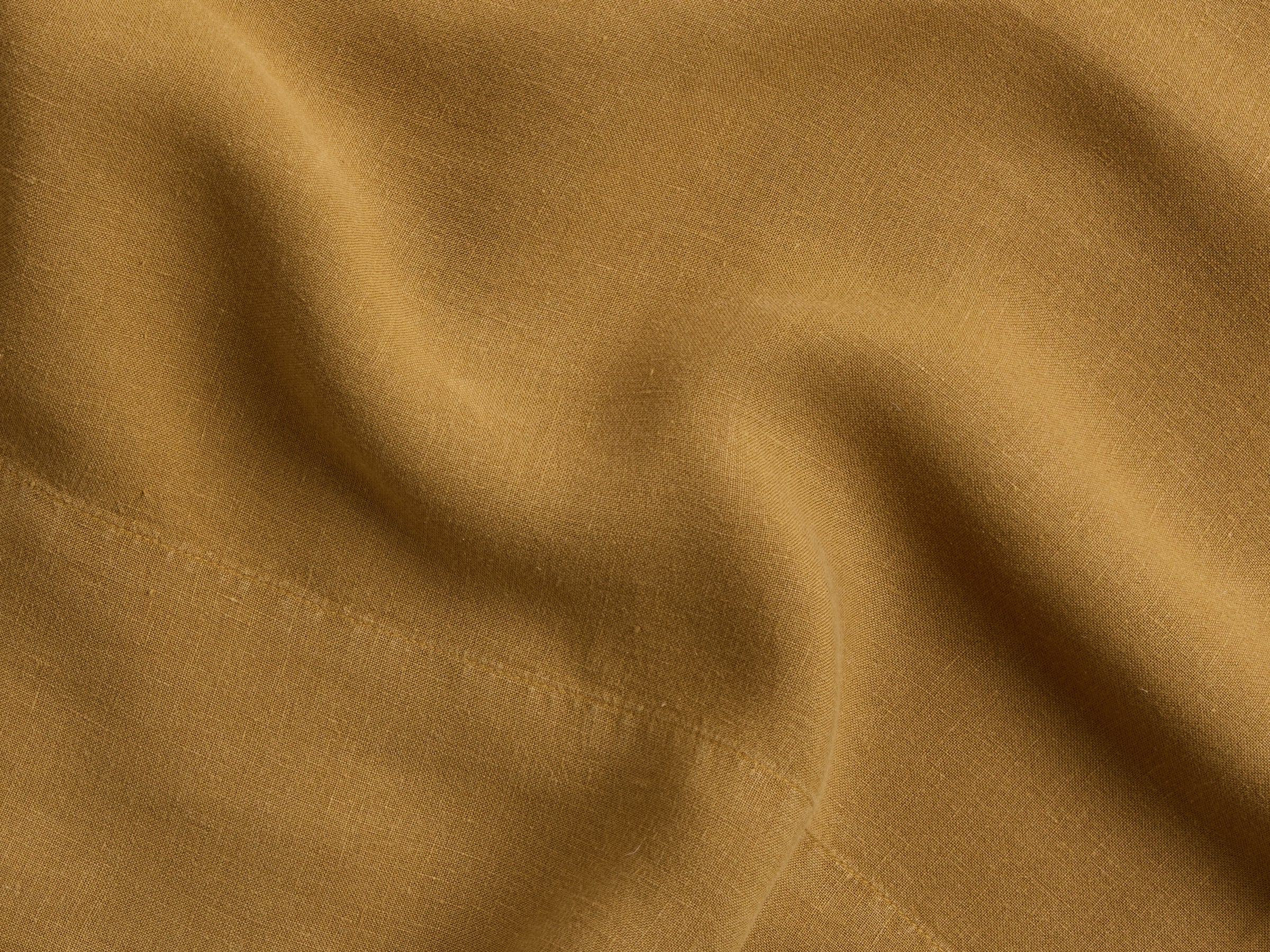 Premium 100% Linen Top Sheet in Honey - Breathable & Soft Bedding for All Seasons - Perfect for Master Bedroom, Guest Room & Vacation Homes